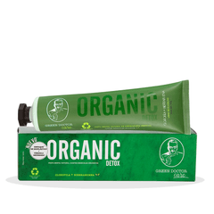 Pasta de Dientes Organica Detox | GREEN DOCTOR | Tubo dentrifico | 110 gr | Pasta de Dientes Sin Fluor Sabor Hierbabuena