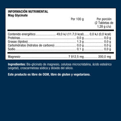 Mag Glycinate | METAGENICS | Frasco | 120 Capsulas