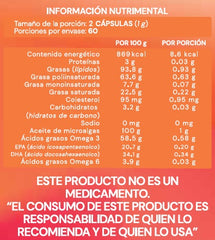 Omega 3 Vegano | SEREMONY | Frasco | 120 Capsulas