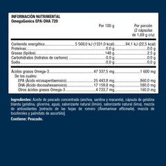 Omegagenics Epa - Dha 720 | METAGENICS | Frasco | 60 Cápsulas